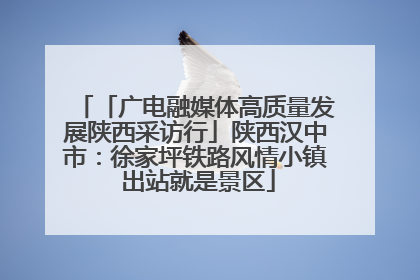 「广电融媒体高质量发展陕西采访行」陕西汉中市：徐家坪铁路风情小镇 出站就是景区