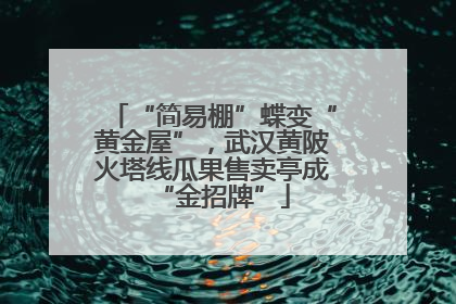 “简易棚”蝶变“黄金屋”，武汉黄陂火塔线瓜果售卖亭成“金招牌”