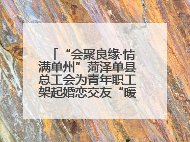 “会聚良缘·情满单州”菏泽单县总工会为青年职工架起婚恋交友“暖心桥”