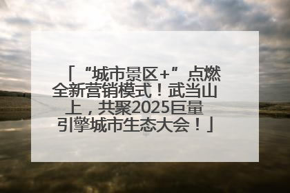“城市景区+”点燃全新营销模式！武当山上，共聚2025巨量引擎城市生态大会！