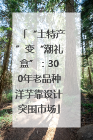 “土特产”变“潮礼盒”：300年老品种洋芋靠设计突围市场