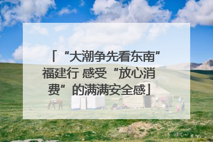 “大潮争先看东南”福建行 感受“放心消费”的满满安全感