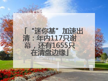 “迷你基”加速出清：年内117只谢幕，还有1655只在清盘边缘