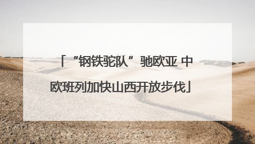 “钢铁驼队”驰欧亚 中欧班列加快山西开放步伐