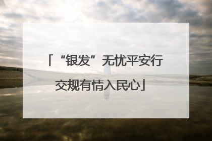 “银发”无忧平安行 交规有情入民心