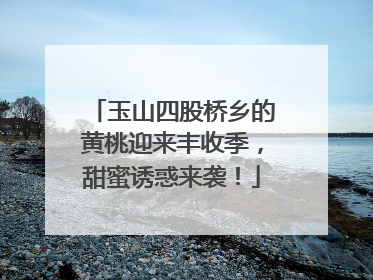 玉山四股桥乡的黄桃迎来丰收季，甜蜜诱惑来袭！