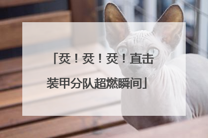烎！烎！烎！直击装甲分队超燃瞬间