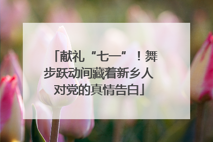献礼“七一”！舞步跃动间藏着新乡人对党的真情告白