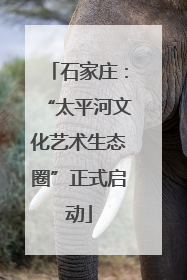 石家庄：“太平河文化艺术生态圈”正式启动