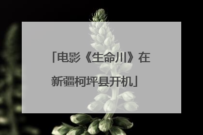 电影《生命川》在新疆柯坪县开机