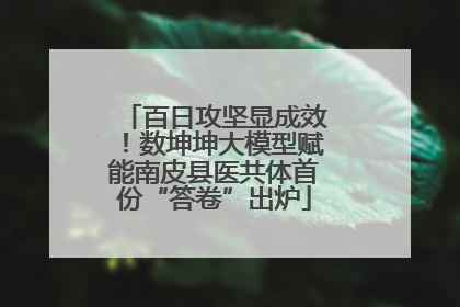 百日攻坚显成效！数坤坤大模型赋能南皮县医共体首份“答卷”出炉