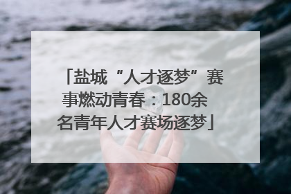 盐城“人才逐梦”赛事燃动青春：180余名青年人才赛场逐梦
