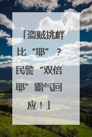 盗贼挑衅比“耶”？民警“双倍耶”霸气回应！