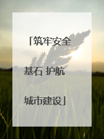 筑牢安全基石 护航城市建设