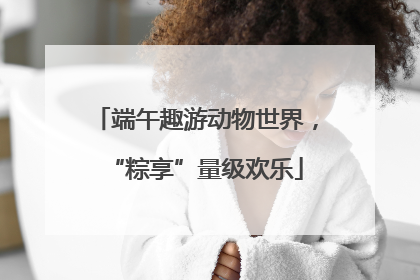 端午趣游动物世界，“粽享”量级欢乐