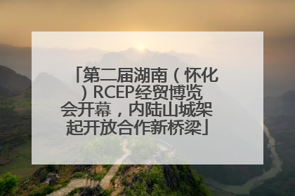 第二届湖南（怀化）RCEP经贸博览会开幕，内陆山城架起开放合作新桥梁