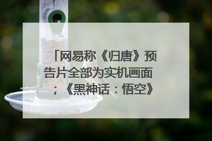 网易称《归唐》预告片全部为实机画面；《黑神话：悟空》公布Xbox版预购视频｜游戏早参