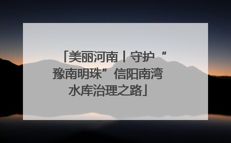 美丽河南丨守护“豫南明珠”信阳南湾水库治理之路