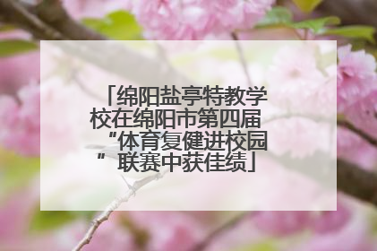 绵阳盐亭特教学校在绵阳市第四届“体育复健进校园”联赛中获佳绩