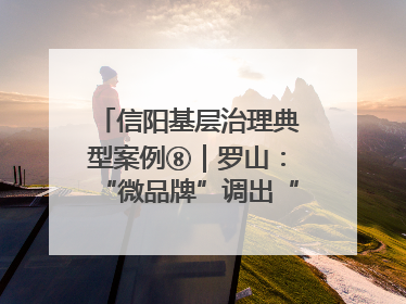 信阳基层治理典型案例⑧｜罗山：“微品牌”调出“大和谐”