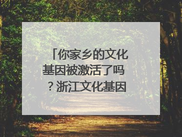 你家乡的文化基因被激活了吗？浙江文化基因图谱即将上线