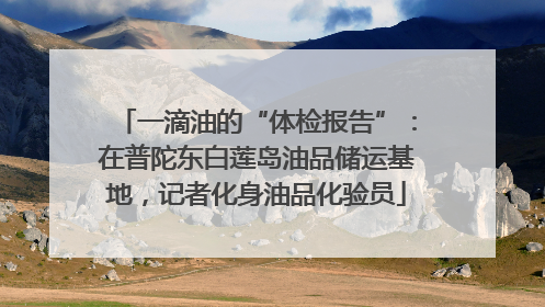 一滴油的“体检报告”：在普陀东白莲岛油品储运基地，记者化身油品化验员