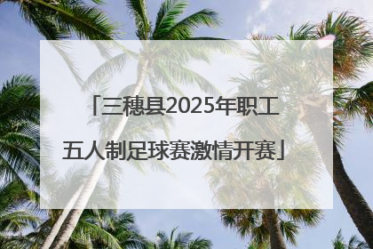 三穗县2025年职工五人制足球赛激情开赛