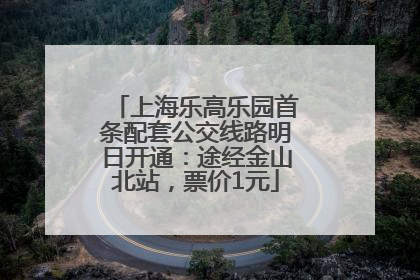上海乐高乐园首条配套公交线路明日开通：途经金山北站，票价1元
