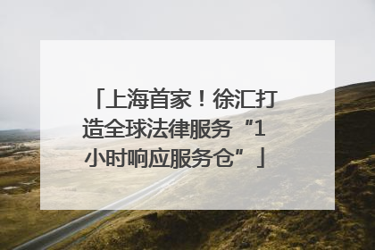 上海首家！徐汇打造全球法律服务“1小时响应服务仓”