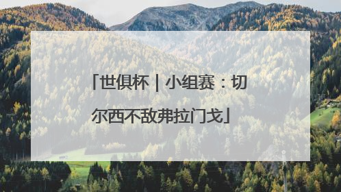 世俱杯｜小组赛：切尔西不敌弗拉门戈