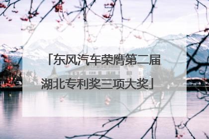 东风汽车荣膺第二届湖北专利奖三项大奖