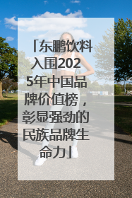 东鹏饮料入围2025年中国品牌价值榜，彰显强劲的民族品牌生命力