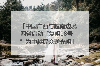 中国广西与越南边境四省启动“复明18号”为中越民众送光明
