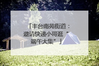 丰台南苑街道：邀请快递小哥逛“端午大集”