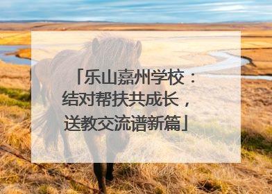 乐山嘉州学校：结对帮扶共成长，送教交流谱新篇