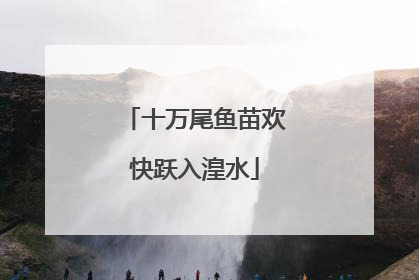 十万尾鱼苗欢快跃入湟水