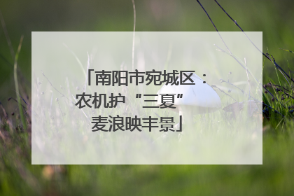 南阳市宛城区：农机护“三夏” 麦浪映丰景