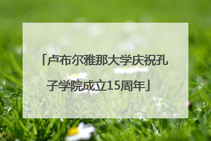 卢布尔雅那大学庆祝孔子学院成立15周年