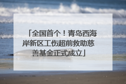 全国首个！青岛西海岸新区工伤超前救助慈善基金正式成立