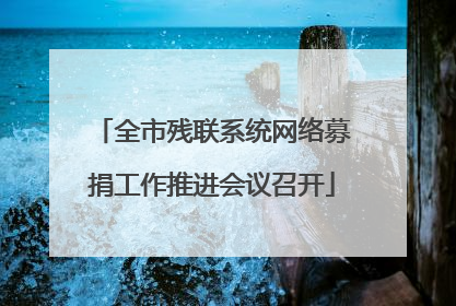 全市残联系统网络募捐工作推进会议召开