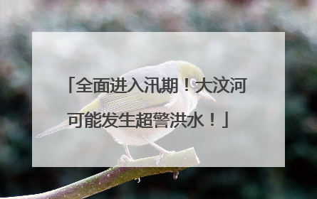 全面进入汛期！大汶河可能发生超警洪水！