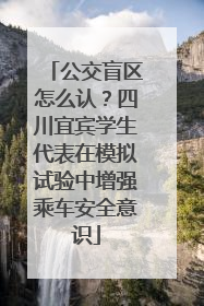 公交盲区怎么认？四川宜宾学生代表在模拟试验中增强乘车安全意识