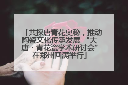 共探唐青花奥秘，推动陶瓷文化传承发展 “大唐・青花瓷学术研讨会”在郑州圆满举行