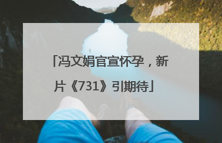 冯文娟官宣怀孕，新片《731》引期待