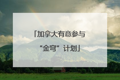 加拿大有意参与“金穹”计划