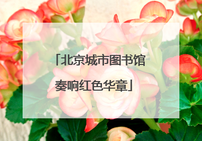 北京城市图书馆奏响红色华章