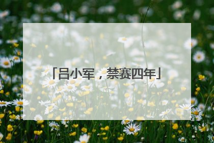 吕小军，禁赛四年