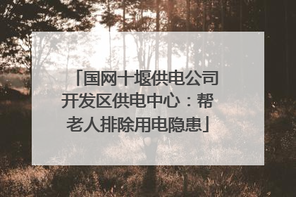 国网十堰供电公司开发区供电中心：帮老人排除用电隐患