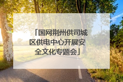 国网荆州供司城区供电中心开展安全文化专题会