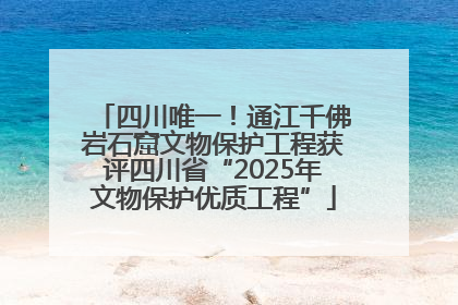 四川唯一！通江千佛岩石窟文物保护工程获评四川省“2025年文物保护优质工程”